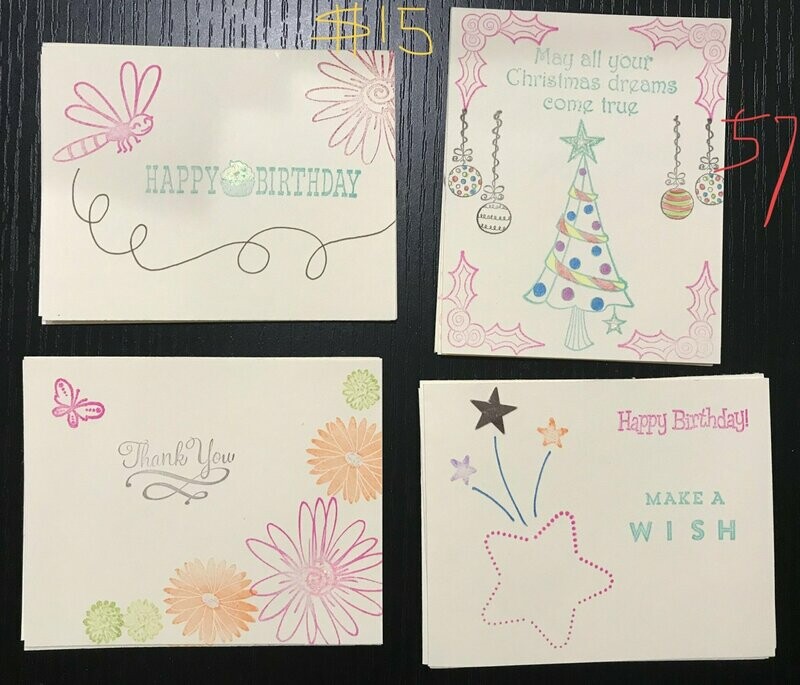 Cards: Hand Stamped