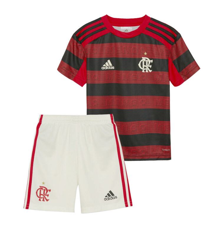 Adidas Flamengo Official Home Soccer Jersey Kids Kit 19/20