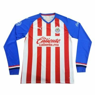 Puma Chivas Guadalajara Home Long Sleeve Soccer Jersey Shirt 19/20