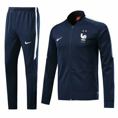 Nike France Navy Blue World Cup Training Kit (Two star)