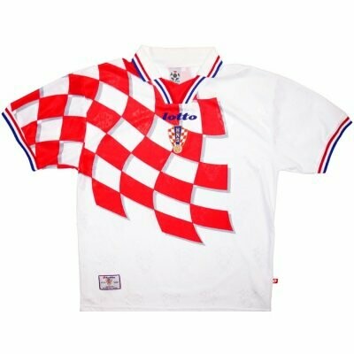1998 Croatia Home Soccer Jersey (Replica)