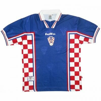 1998 Croatia Away Soccer Jersey (Replica)