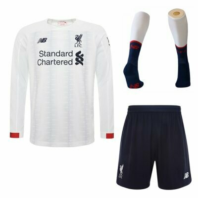 New Balance Official Liverpool Away Soccer Jersey Adult Full Uniform Kit 19/20
