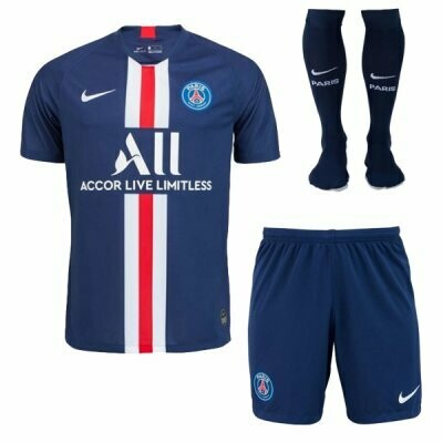 Nike PSG Official Home Soccer Jersey Adult Full Uniform Kit 19/20