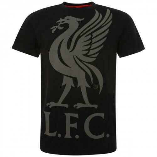Liverpool FC Mens Black Livebird Tee