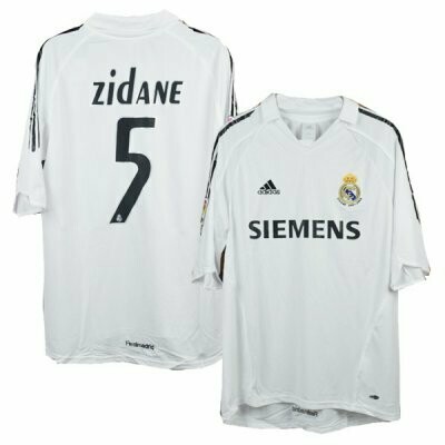 Real Madrid Home Zidane #5 Jersey 2005-06