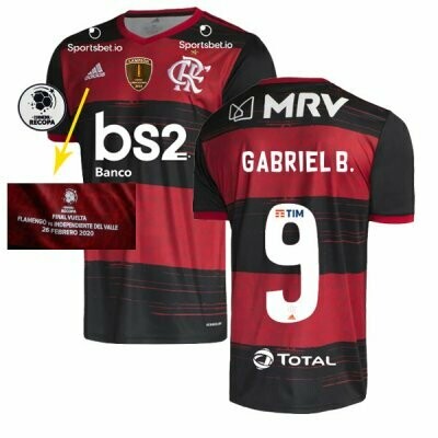 Adidas Gabigol Flamengo Recopa Sudamericana Final Jersey Shirt 20/21