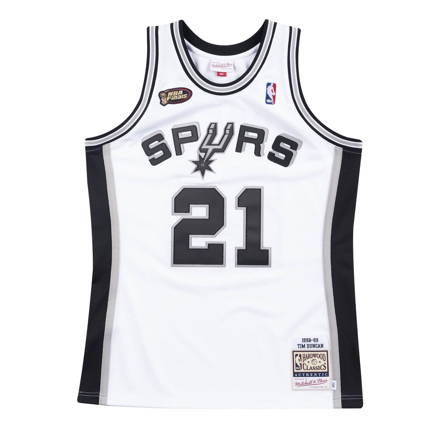 Authentic San Antonio Spurs Home Finals 1998-99 Tim Duncan Jersey