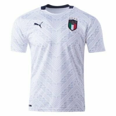 2020 Italy Away White Soccer Jersey Shirt
