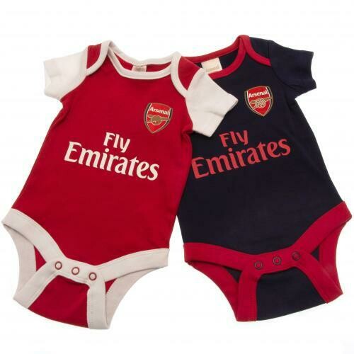 Arsenal FC 2 Pack Bodysuit 0/3 mths NR