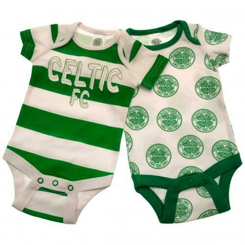 Celtic FC 2 Pack Bodysuit 0/3 mths