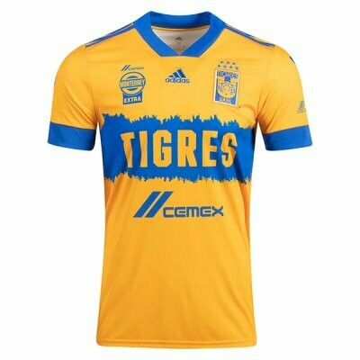 20-21 Tigres UANL Home Yellow Soccer Jersey