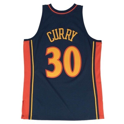 Official Mitchell & Ness Navy NBA Golden State Warriors Stephen Curry 2009 Road Swingman Jersey (Edition)