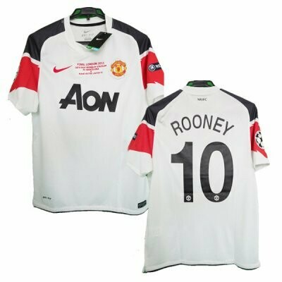 Manchester United Away UCL Final ROONEY #10 Shirt 2010-11 (Replica)