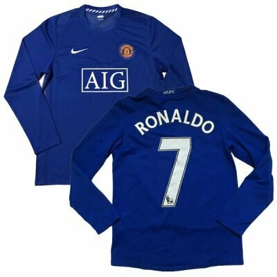 Manchester United Third LS RONALDO #7 Premier League Shirt 1 2008-2009 (Replica)