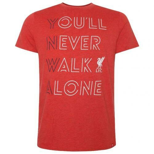 Liverpool FC YNWA T Shirt Mens Red