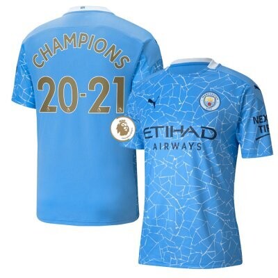 Manchester City Home EPL CHAMPIONS Shirt 20-21