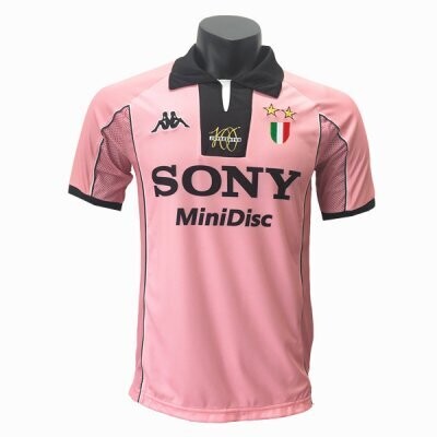 1997-1998 Juventus Centenary Pink Retro Jersey Shirt