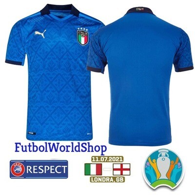 Italy Home Euro Cup Final Jersey 2020