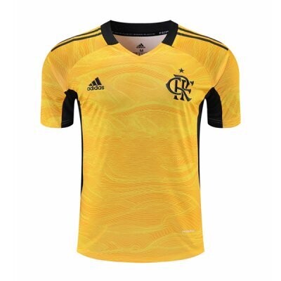 21-22 Flamengo Yellow Goalkeeper Jersey