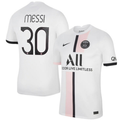 PSG Away Messi #30 Champion League Jersey 2021-22