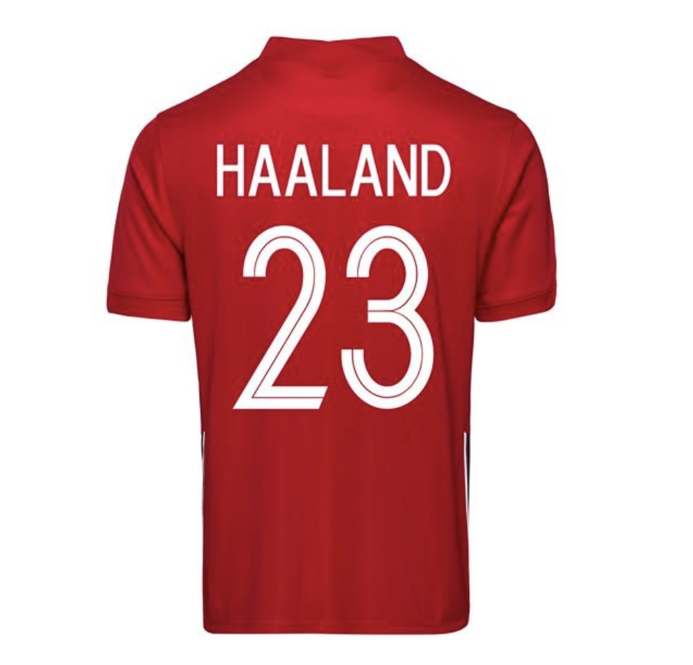 Norway Home Haaland 23 Jersey 2020/21