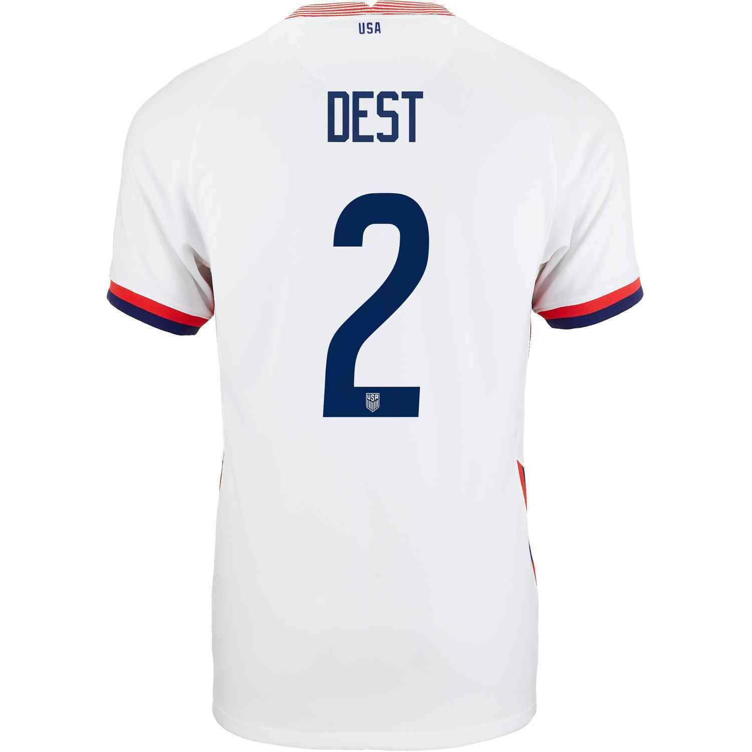 Nike United States Sergio Dest Home Jersey 2020