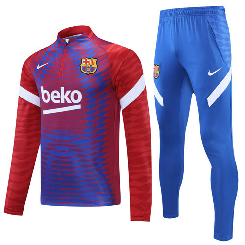 Barcelona Red and Blue Tracksuit	21-22
