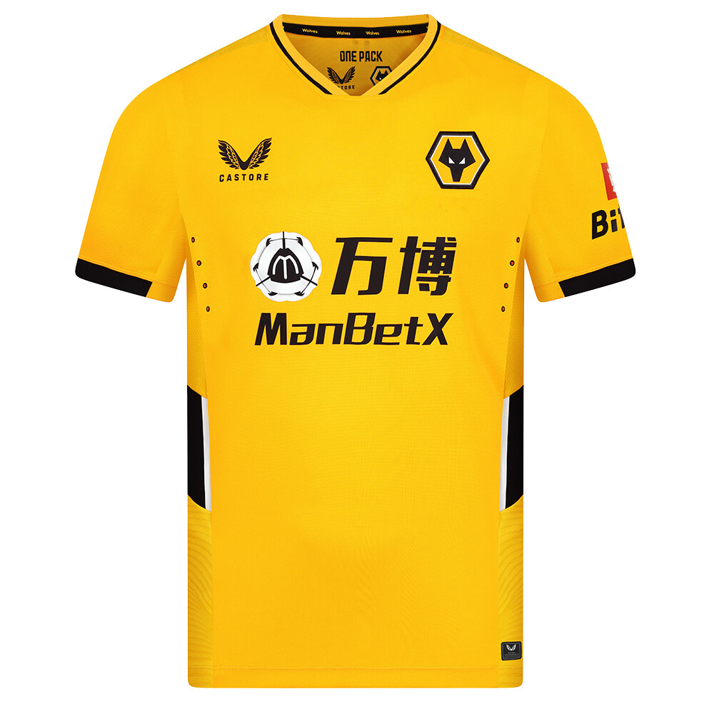 Adidas Wolverhampton Wolves Wanderers Pro Home Jersey Shirt 21/22 (Authentic)