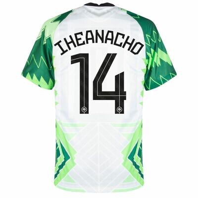 Nigeria Iheanacho 14 Home Jersey Shirt 2020