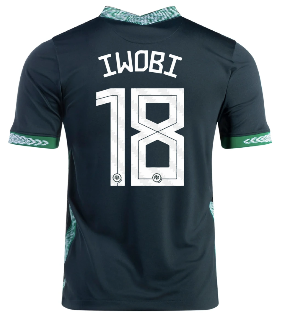 Nigeria Iwobi 18 Away Jersey Shirt 2020