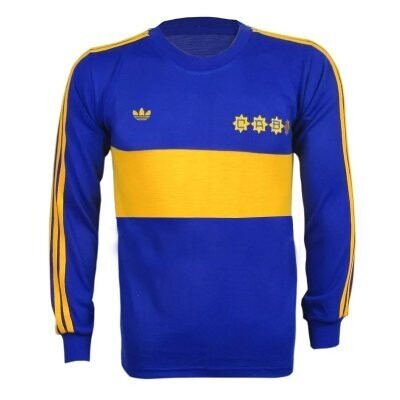 1981 Boca Juniors Home Long Retro Jersey