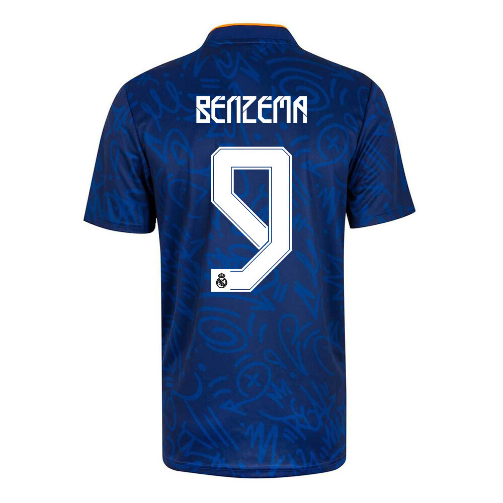 Real Madrid Benzema 9  Away Jersey Shirt 21-22