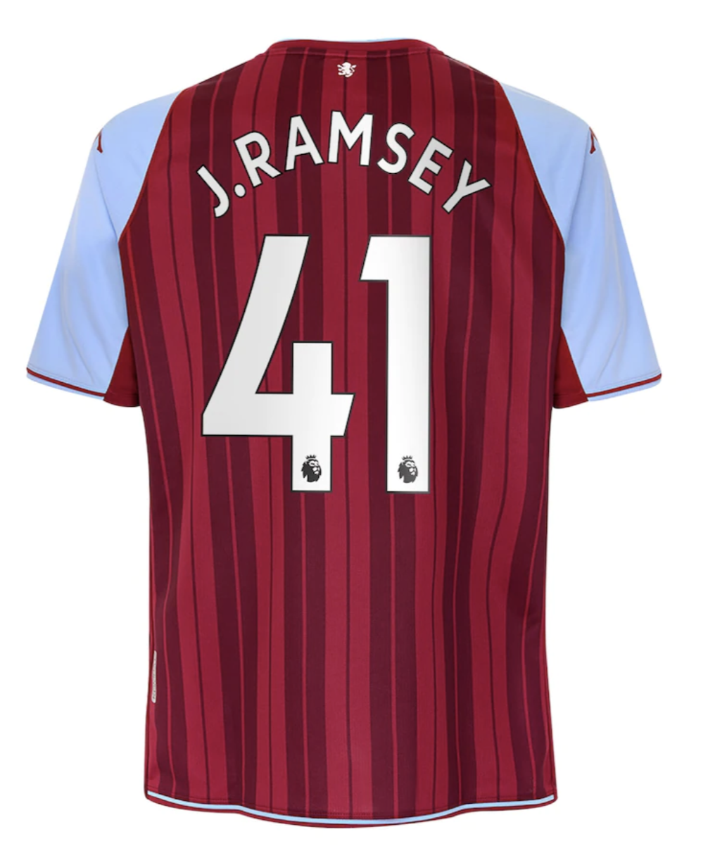Aston Villa Ramsey 41 Home Jersey Shirt 21/22