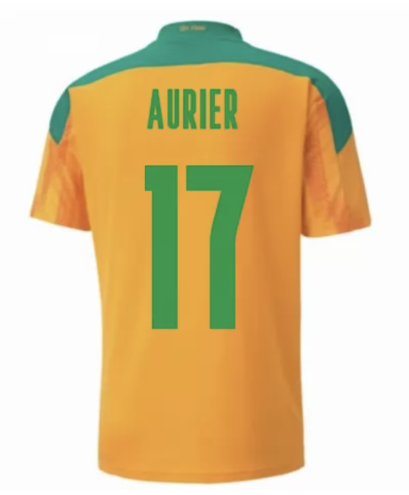 Ivory Coast AURIER 17 Home Jersey 20/21