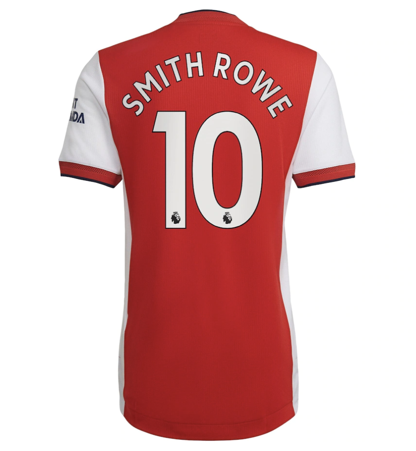 Arsenal Home Smith Rowe 10 Jersey 21/22
 (Player Version)