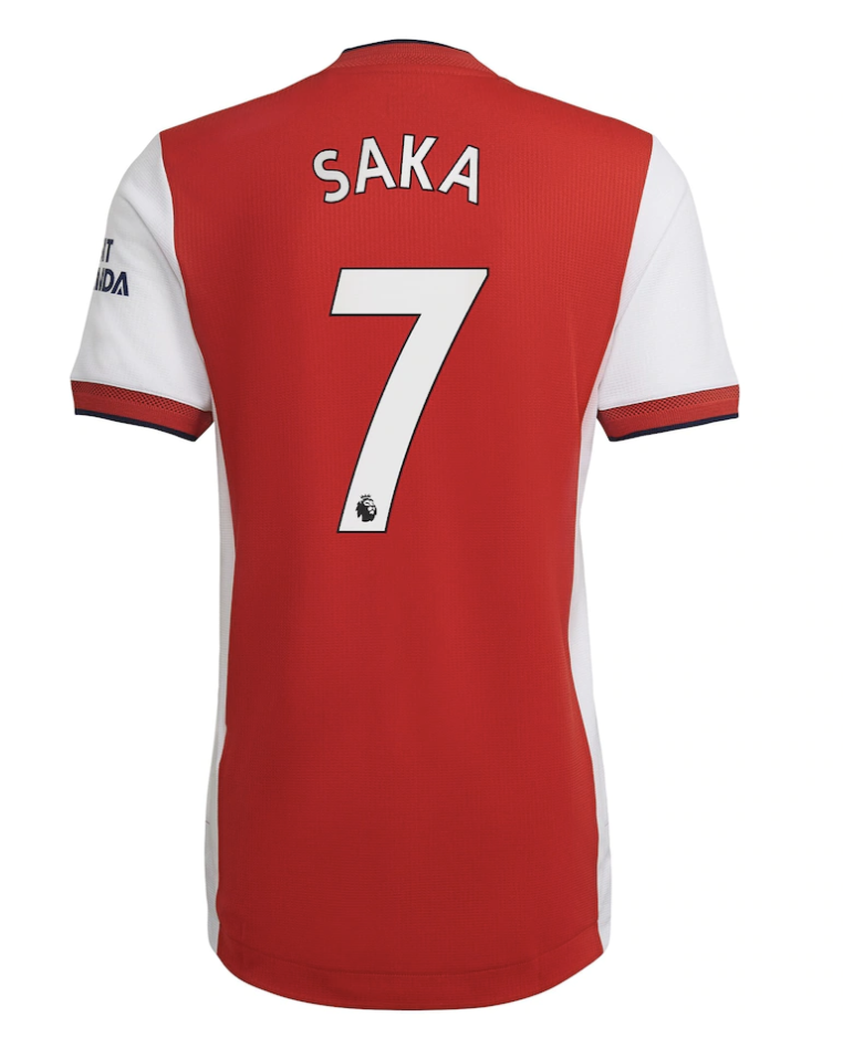 Arsenal Home Saka 7 Jersey 21/22 (Player Version)