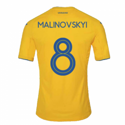 Ukraine Ruslan Malinovskyi 8 Home Jersey 2021