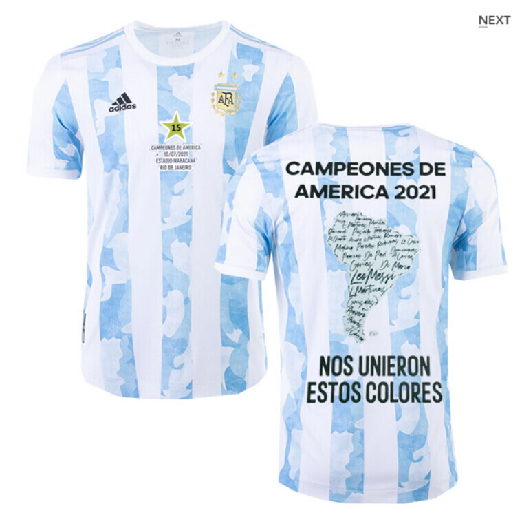 Argentina Copa American 15th Title Shirt 2021