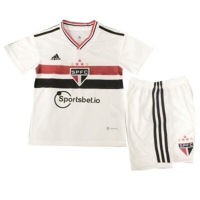 Sao Paulo FC Home Jersey Kids Kit 22-23