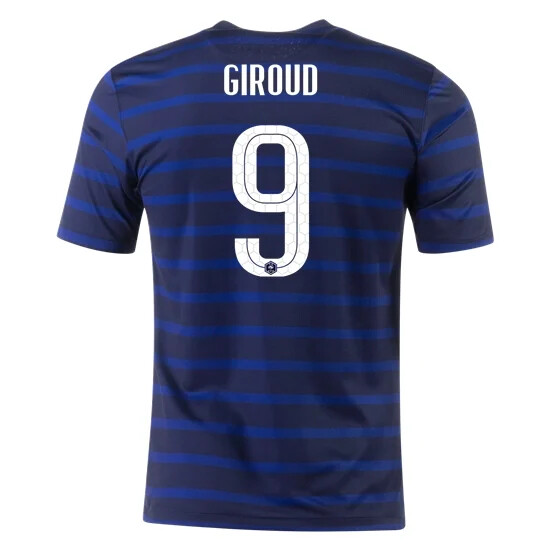 2020-21 France Olivier Giroud 9  Home Jersey