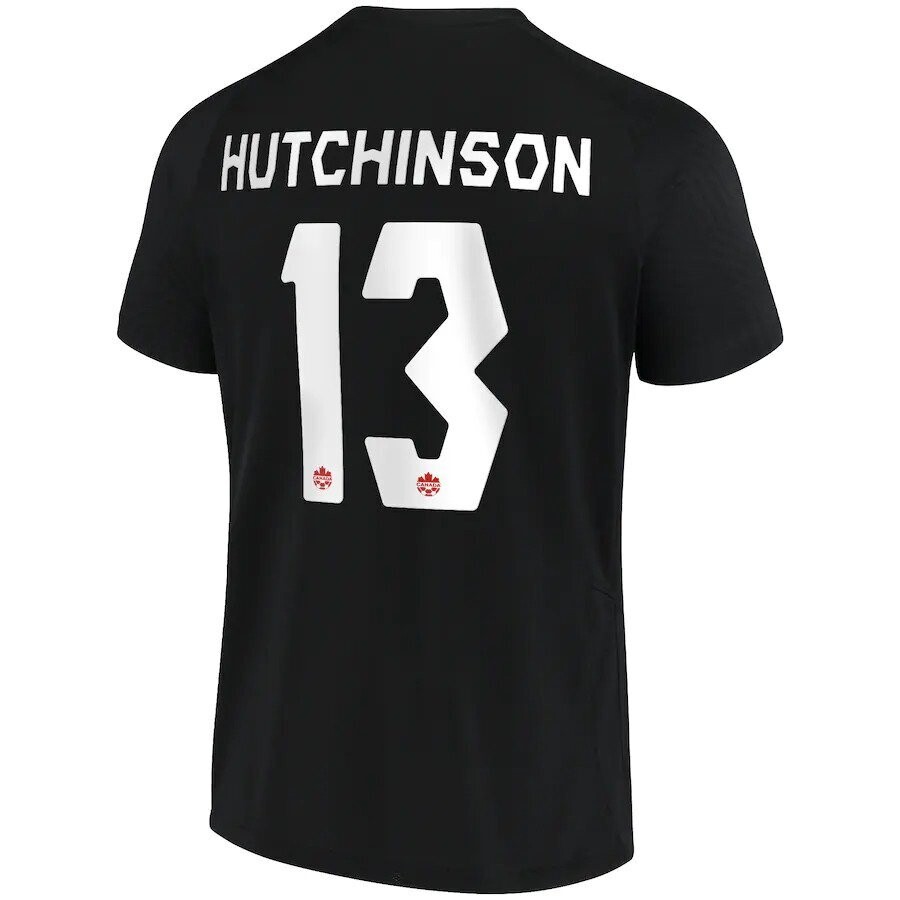 Canada  Atiba Hutchinson 13 Black Third  Soccer Jersey 2021