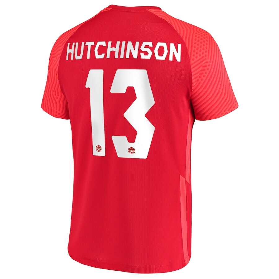 Canada Atiba Hutchinson 13 Red Third  Soccer Jersey 2021