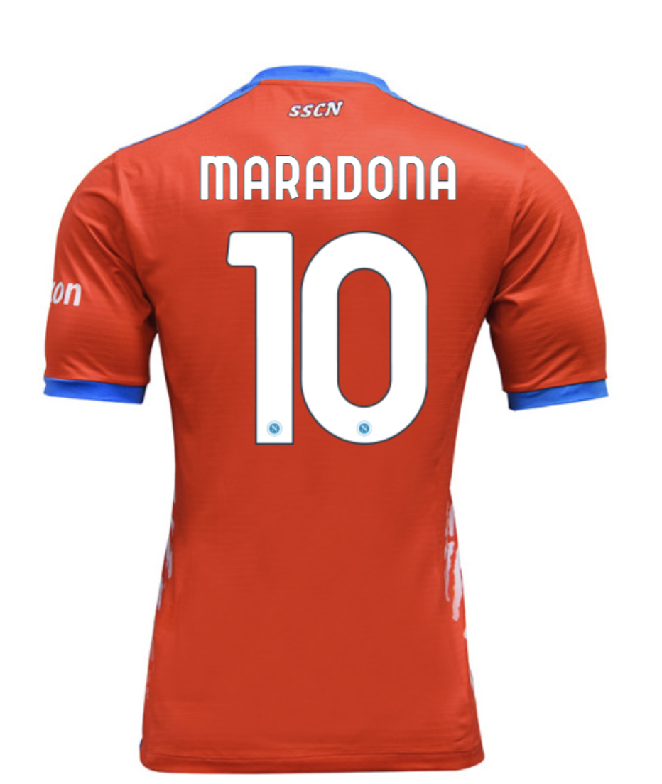 Napoli Pay Tribute Maradona #10 Limited Edition Red Jersey