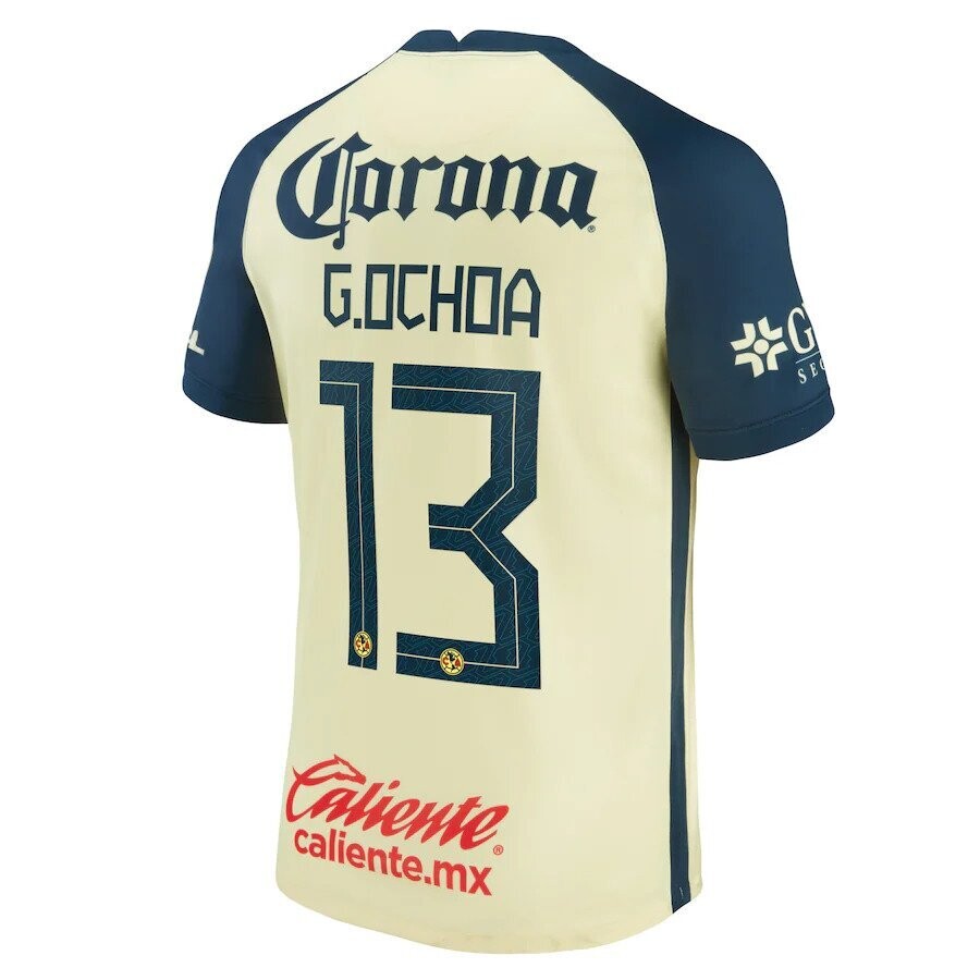 Club America Guillermo Ochoa #13 Yellow Home Jersey 21-22