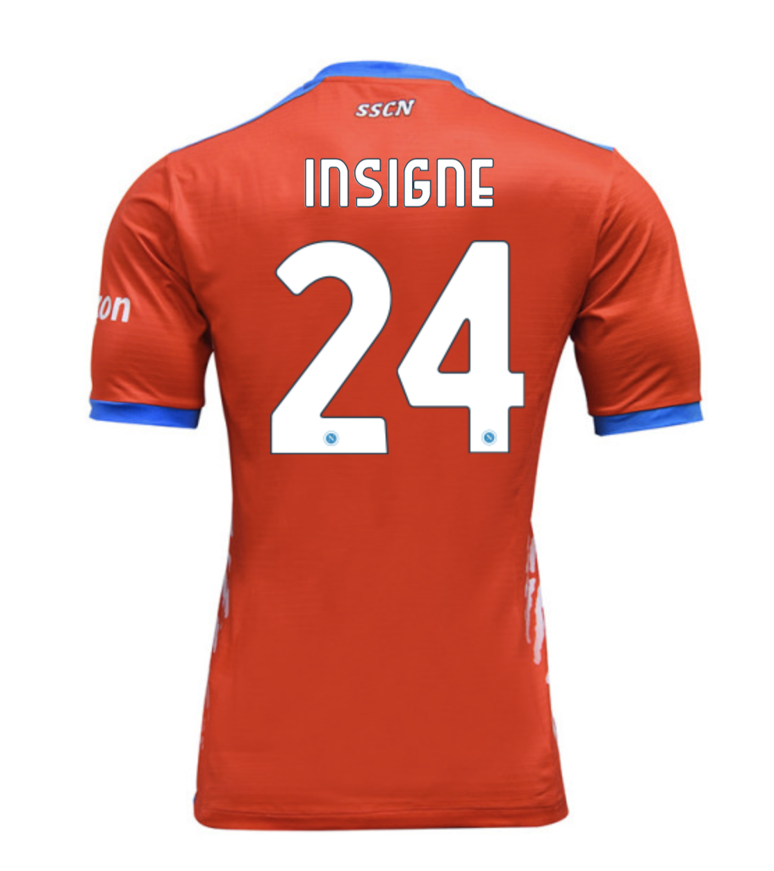 Napoli Pay Tribute Maradona #24 Insigne Limited Edition Red Jersey