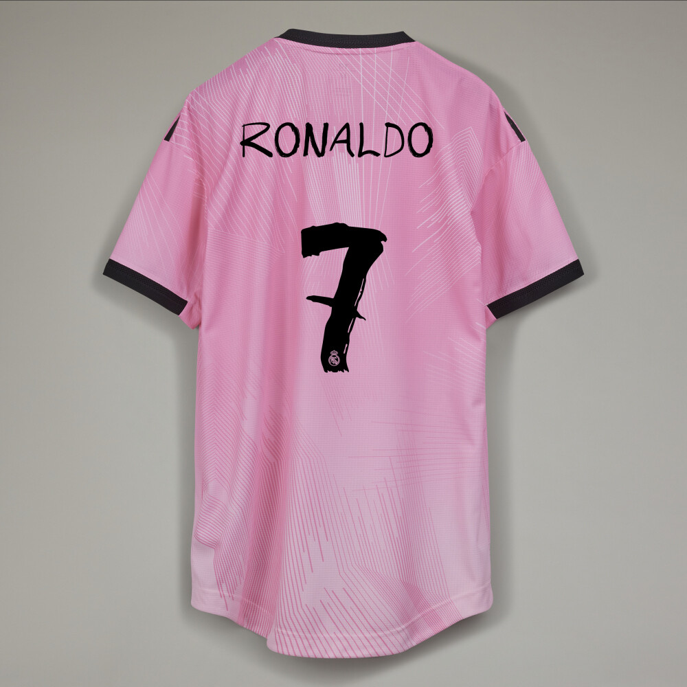 Cristiano Ronaldo 7 Real Madrid  Y3 Fourth GK Jersey Pink 21-22 (Player version)