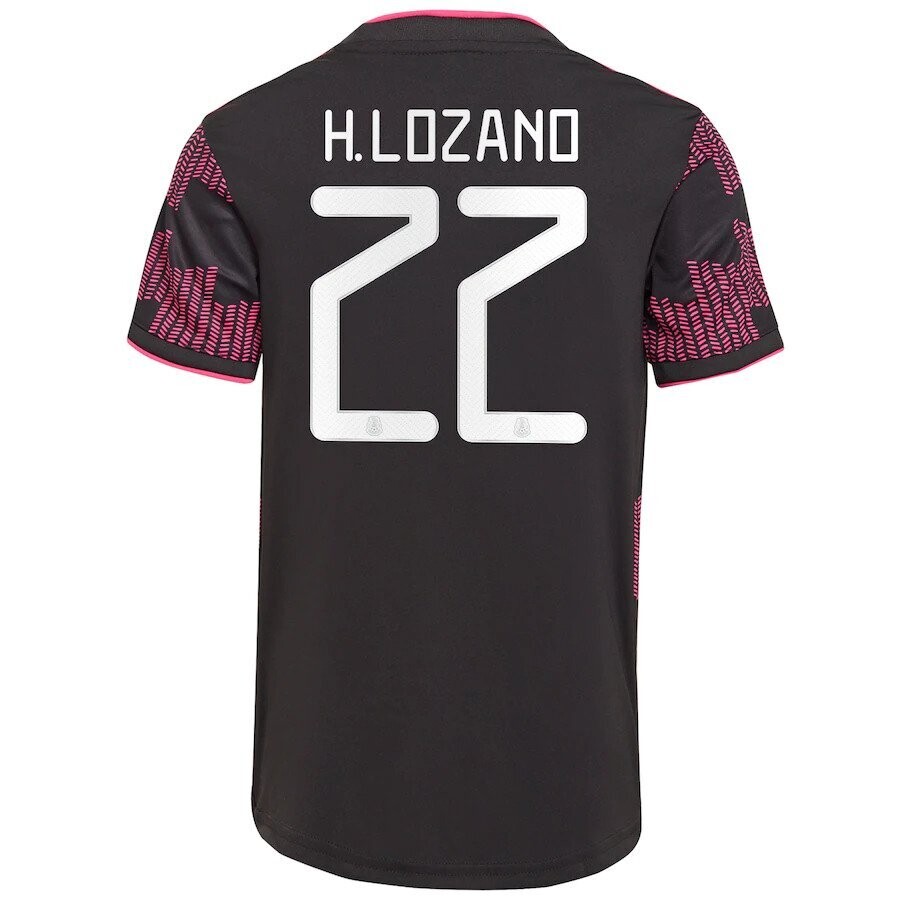 Mexico Hirving Lozano #22 Rosa/Pink Home Jersey 2021