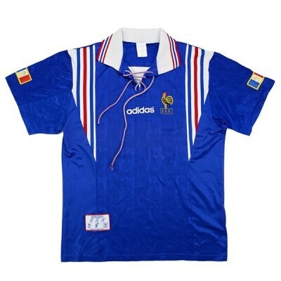 1996-1998 France Home Retro Jersey