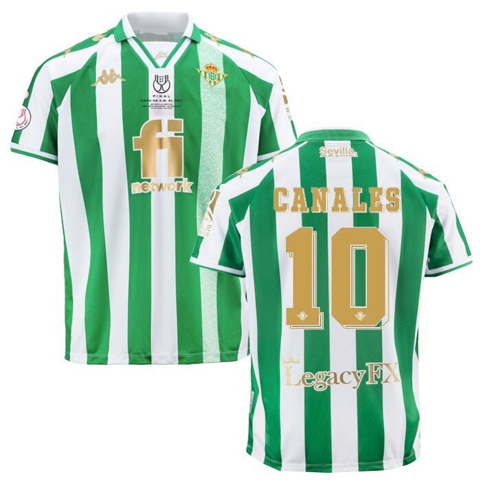 Real Betis Canales 10  Copa Del Rey Final Jersey 21-22